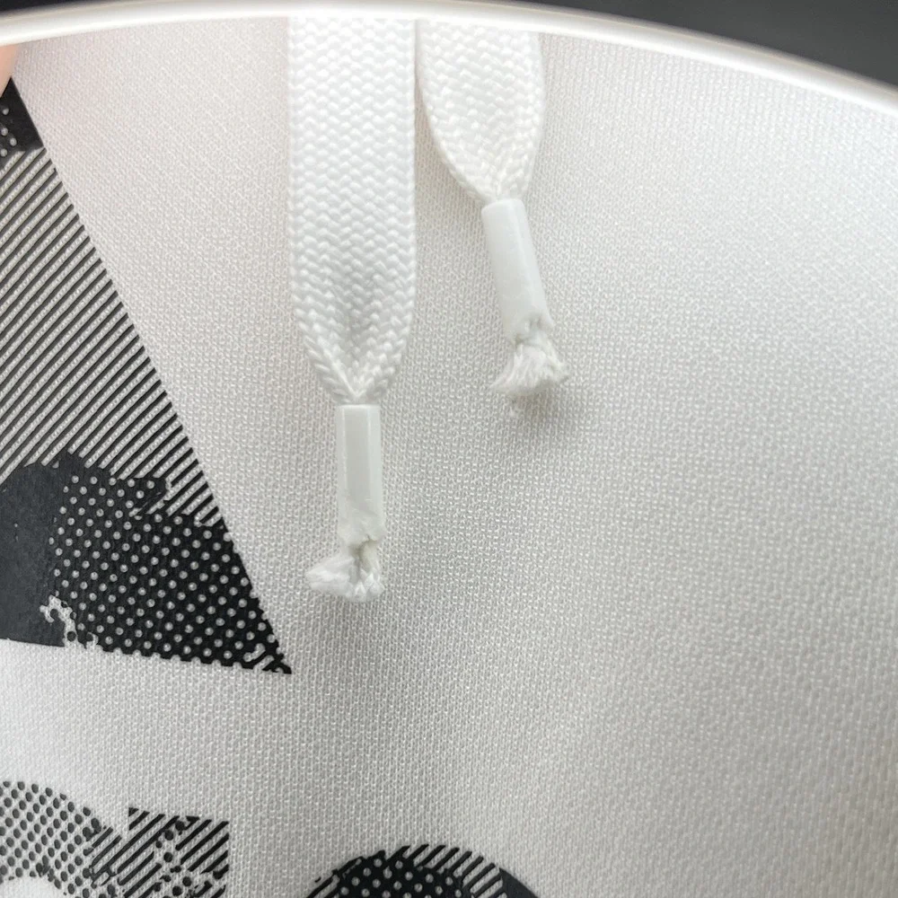 adidas AEROREADY Men's Pullover Hoodie Graphic Logo Size M White Polyester